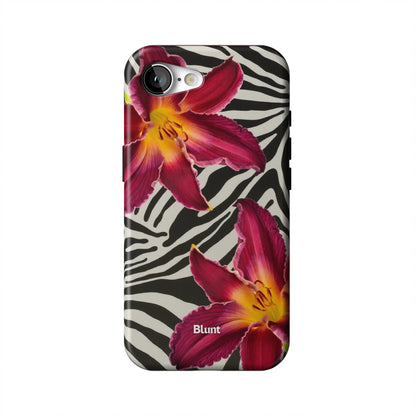 Zebra-Lily-iphone-case-iPhone 17 E-1