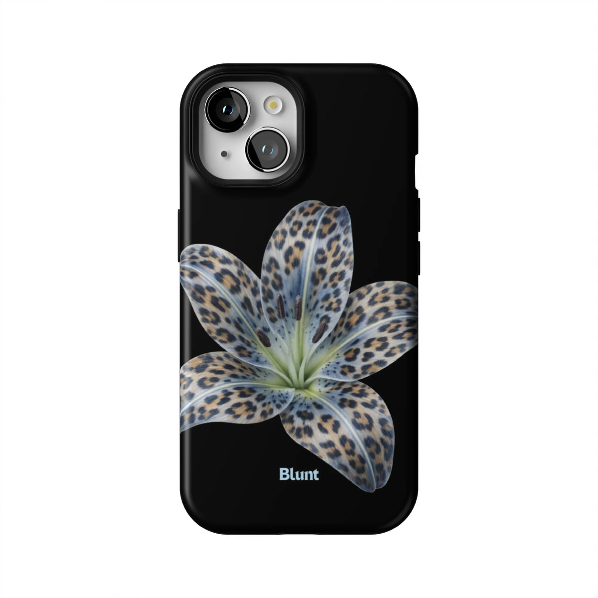 Blue-Leopard-Bloom-iphone-case-iPhone 15-1