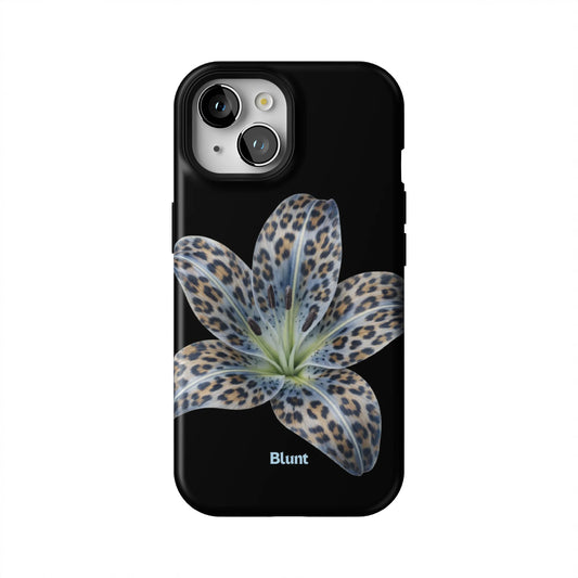 Blue-Leopard-Bloom-iphone-case-iPhone 15-1