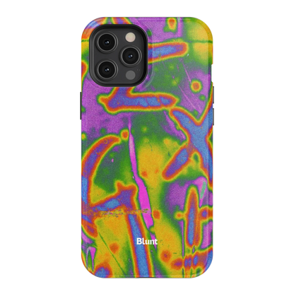 Neon Terrain iPhone Case