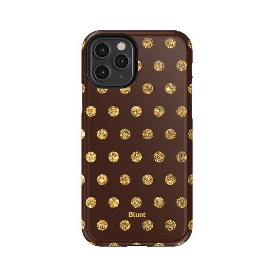 Gold Polka iPhone Case