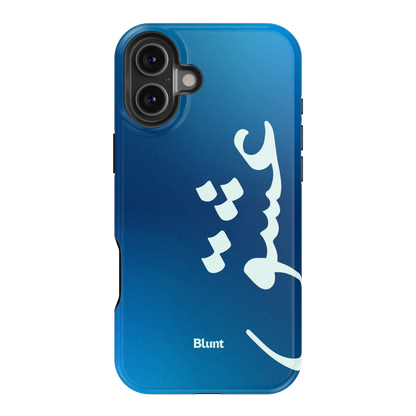 Blue Love iPhone Case
