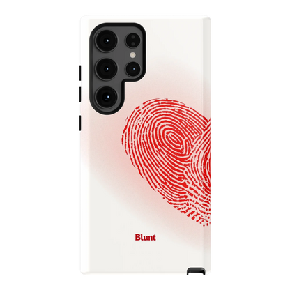 Heart Print White Samsung Case