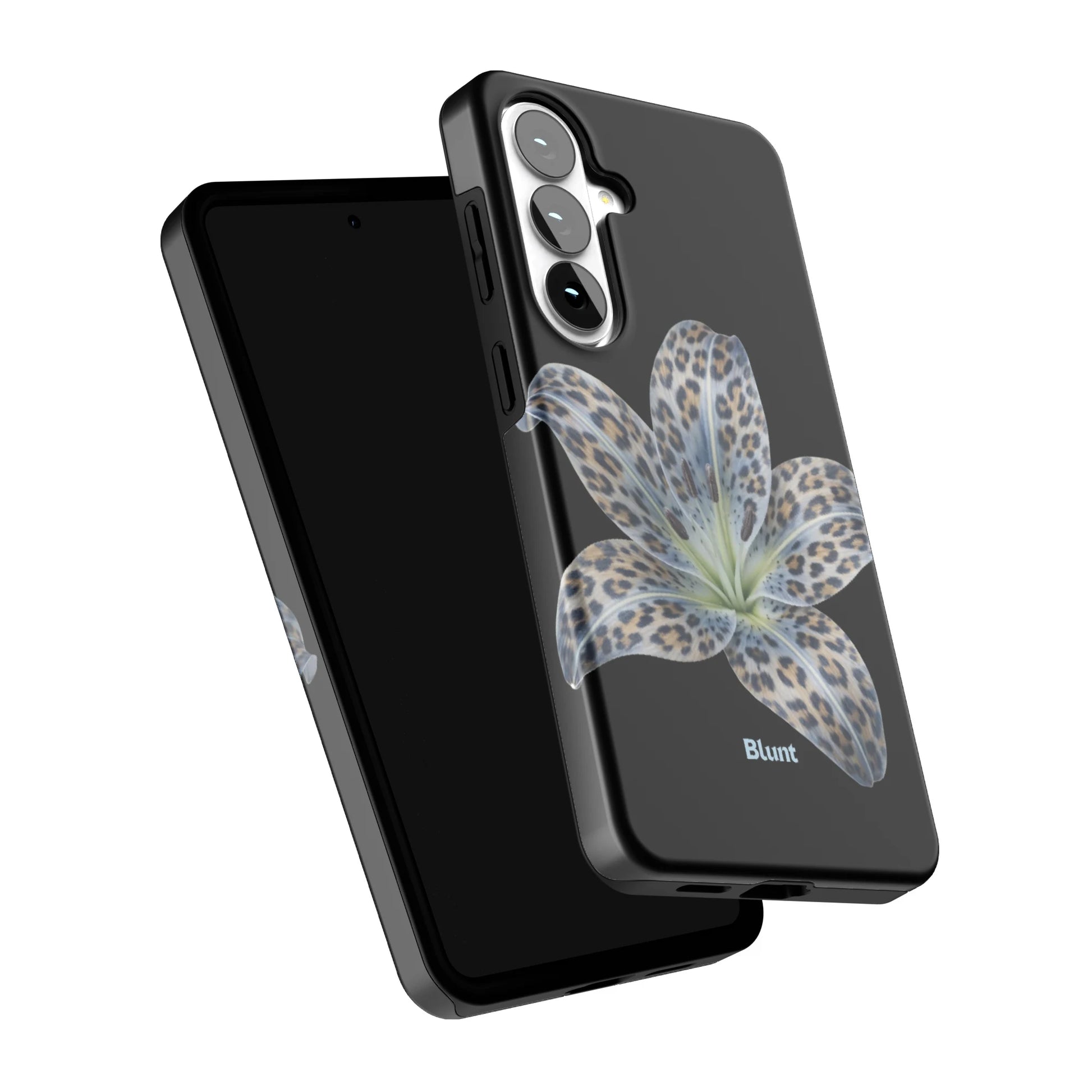 Blue-Leopard-Bloom-samsung-case-Galaxy S26 Plus-5