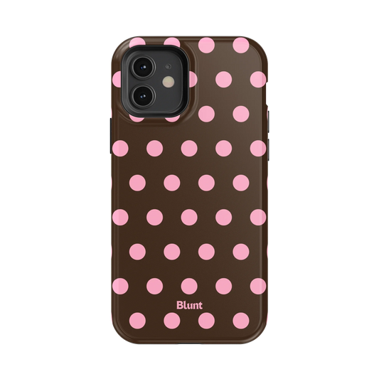 Chocolate Polka iPhone Case