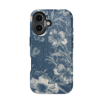 Denim Bloom iPhone Case