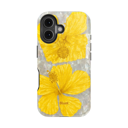 Yellow Coconut Bloom iPhone Case