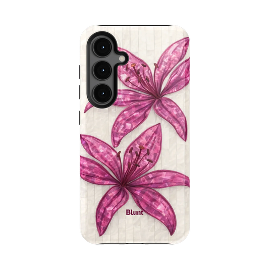 Purple-Floral-Luster-samsung-case-S24-1