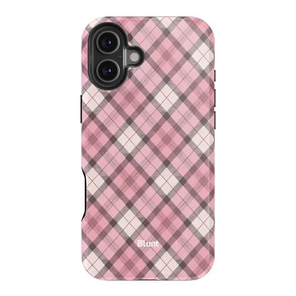 Pink Plaid iPhone Case