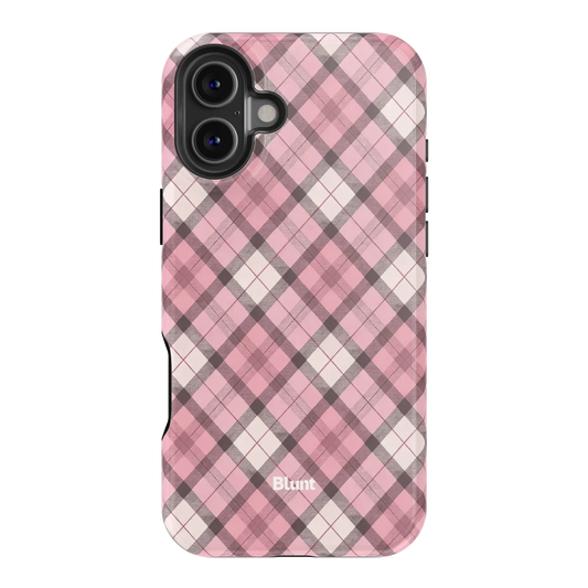 Pink Plaid iPhone Case