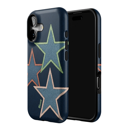 Neon Stars iPhone Case