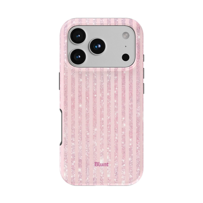 Pink Champagne Stripe iPhone Case