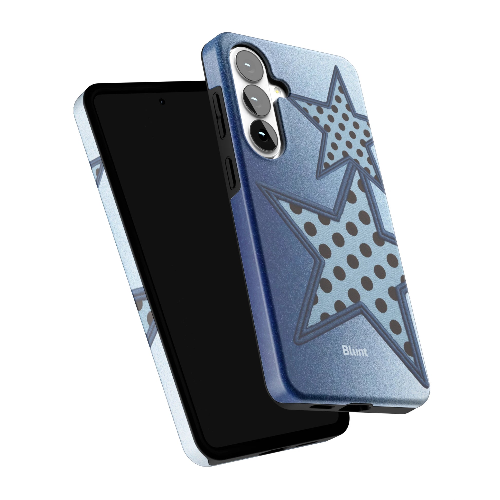 Blue-Polka-Star-samsung-case-Galaxy S26 Plus-5