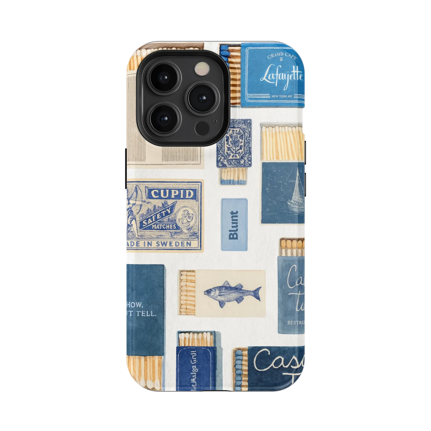 Teal flame iPhone Case