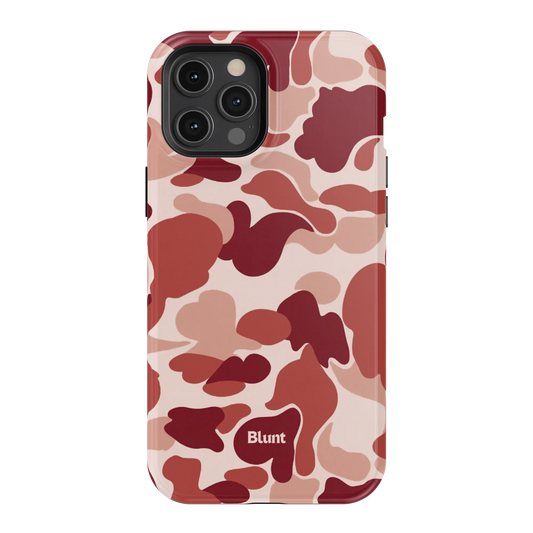 Reddish Camo iPhone Case
