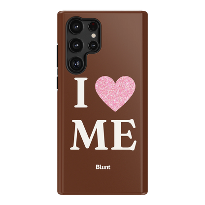 Brown I Love Me Samsung Case
