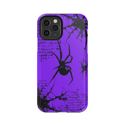 Violet Script iPhone Case