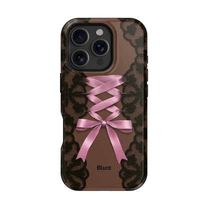 Brown Corset iPhone Case
