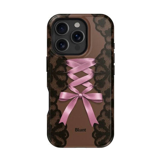 Brown Corset iPhone Case