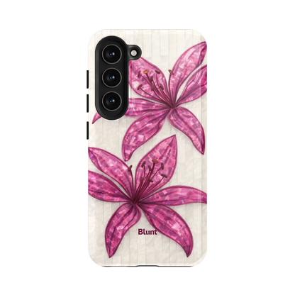 Purple-Floral-Luster-samsung-case-S23-1