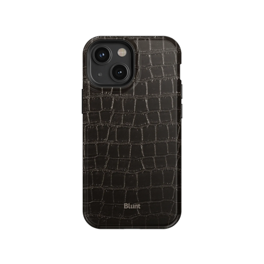 Onyx Croc iPhone Case
