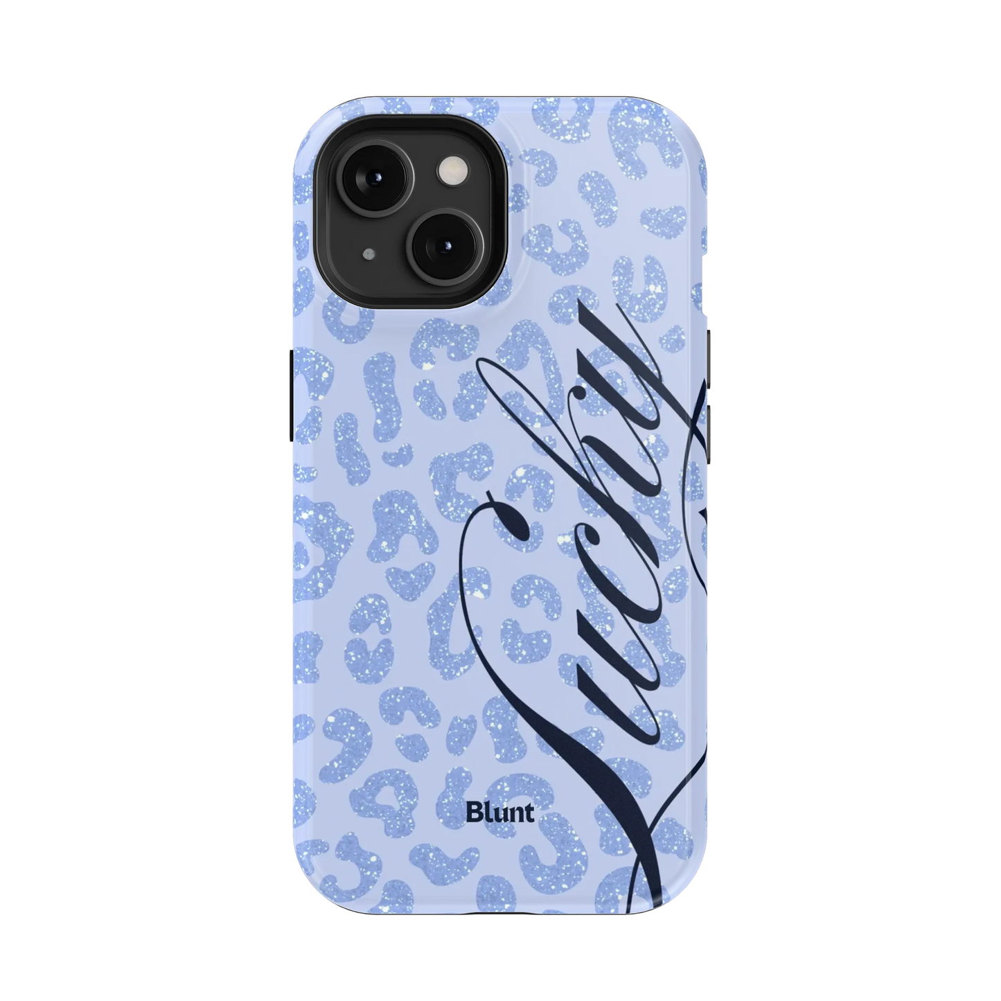 Blue Cheetah Lucky iPhone Case