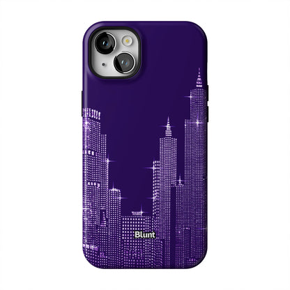 Purple-NYC--SKYELINE-iphone-case-iPhone 14 Plus-1