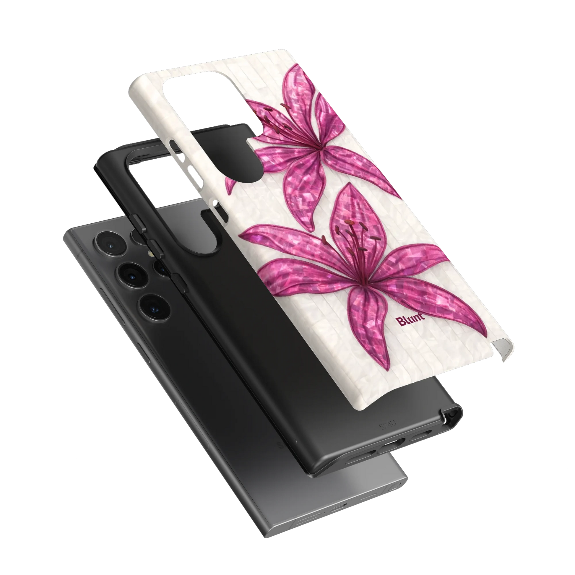 Purple-Floral-Luster-samsung-case-S24 Ultra-3