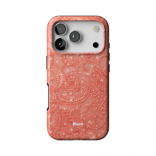 Coral-Glam-iphone-case-iPhone 17 Pro-1