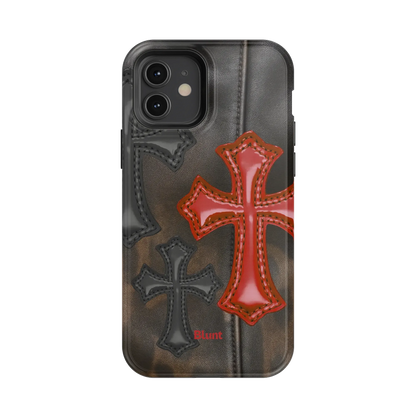 Leather Crosses iPhone Case