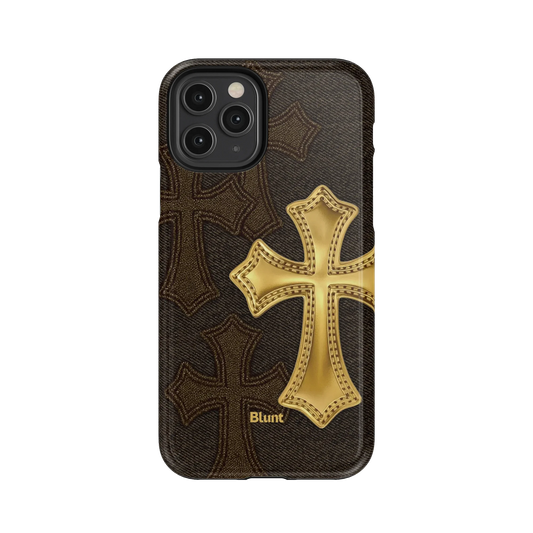 Gold Cross iPhone Case