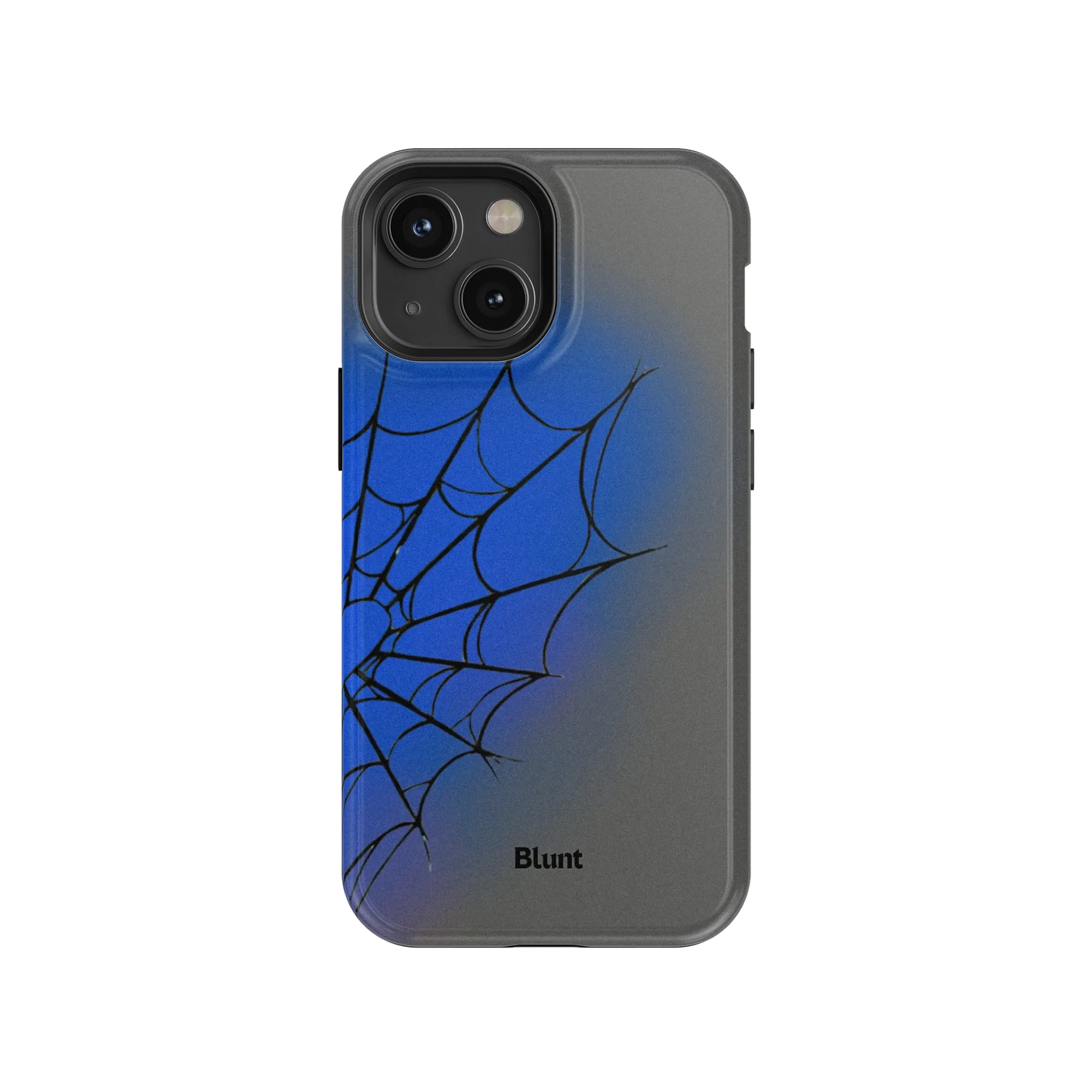 Grey Blue Web iPhone Case