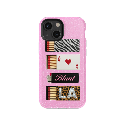 Baby Pink Match iPhone Case