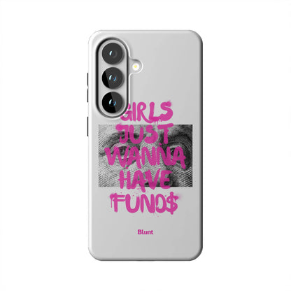 Fund$ White Samsung Case