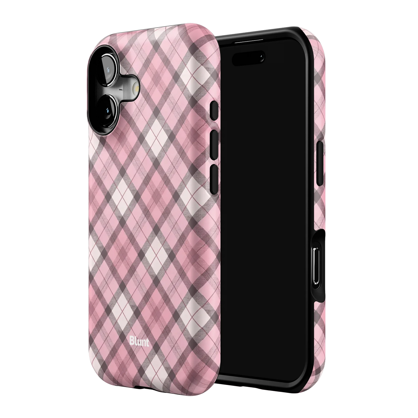 Pink Plaid iPhone Case