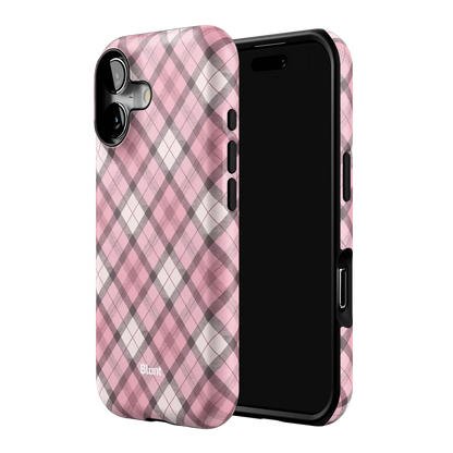 Pink Plaid iPhone Case