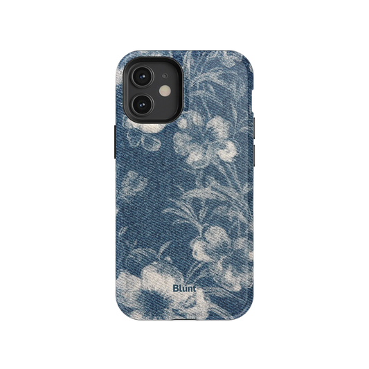 Denim Bloom iPhone Case