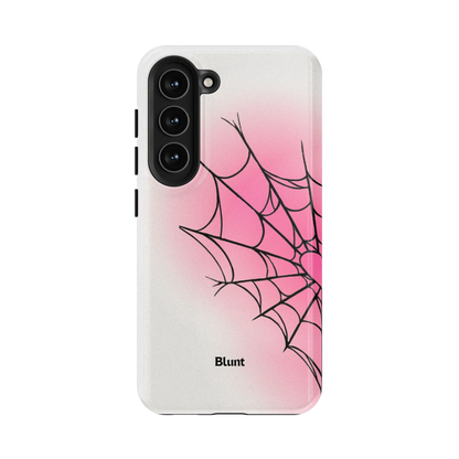 White Pink Web Samsung Case
