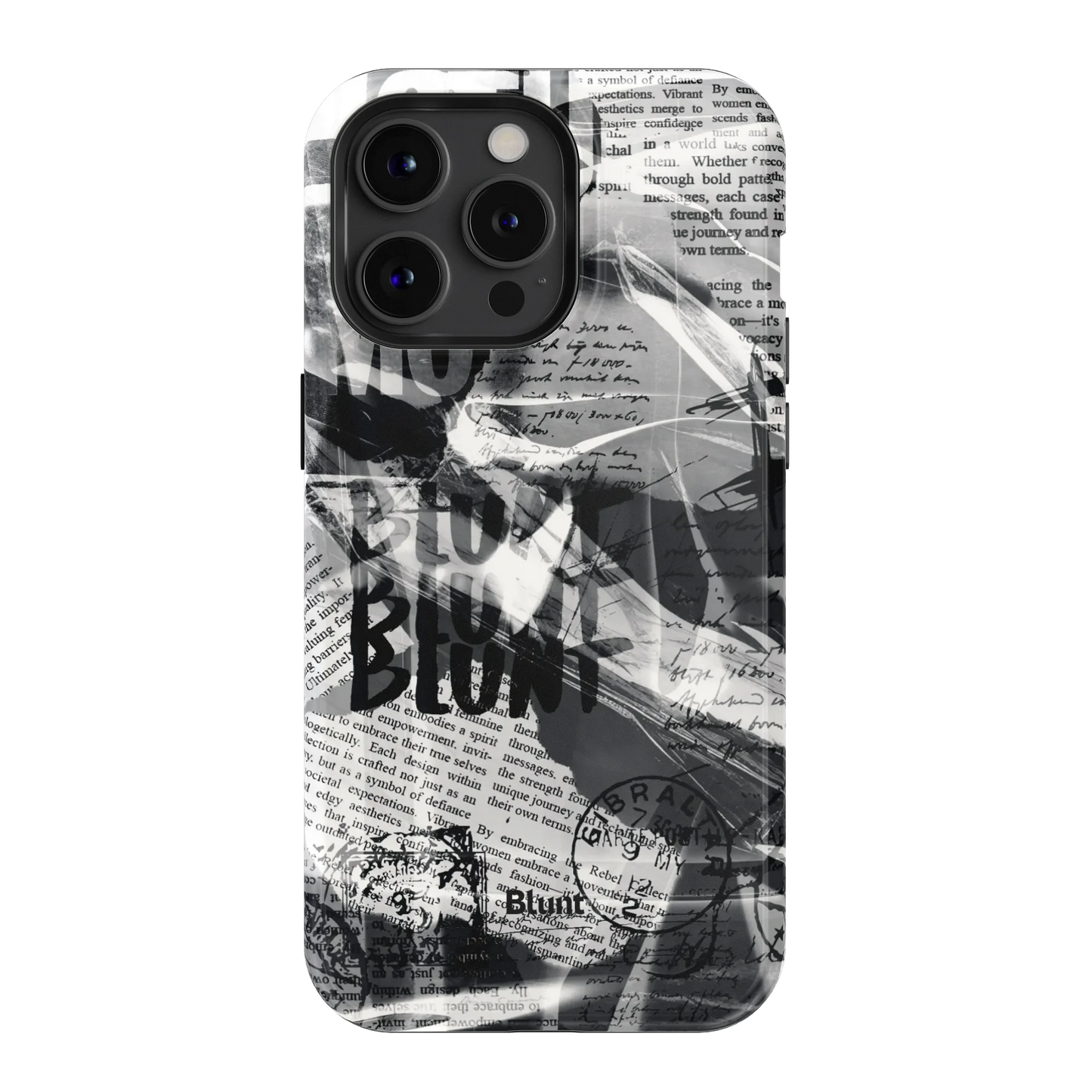 Black Love Letter iPhone Case