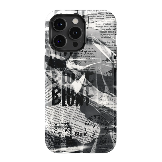 Black Love Letter iPhone Case