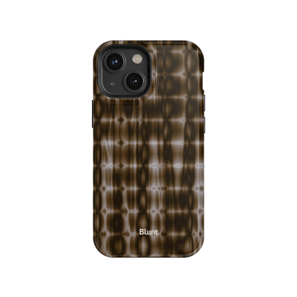 Brown Ripple iPhone Case