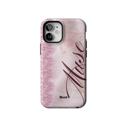 Blush-Laced-Muse-iphone-case-iPhone 12 Mini-1