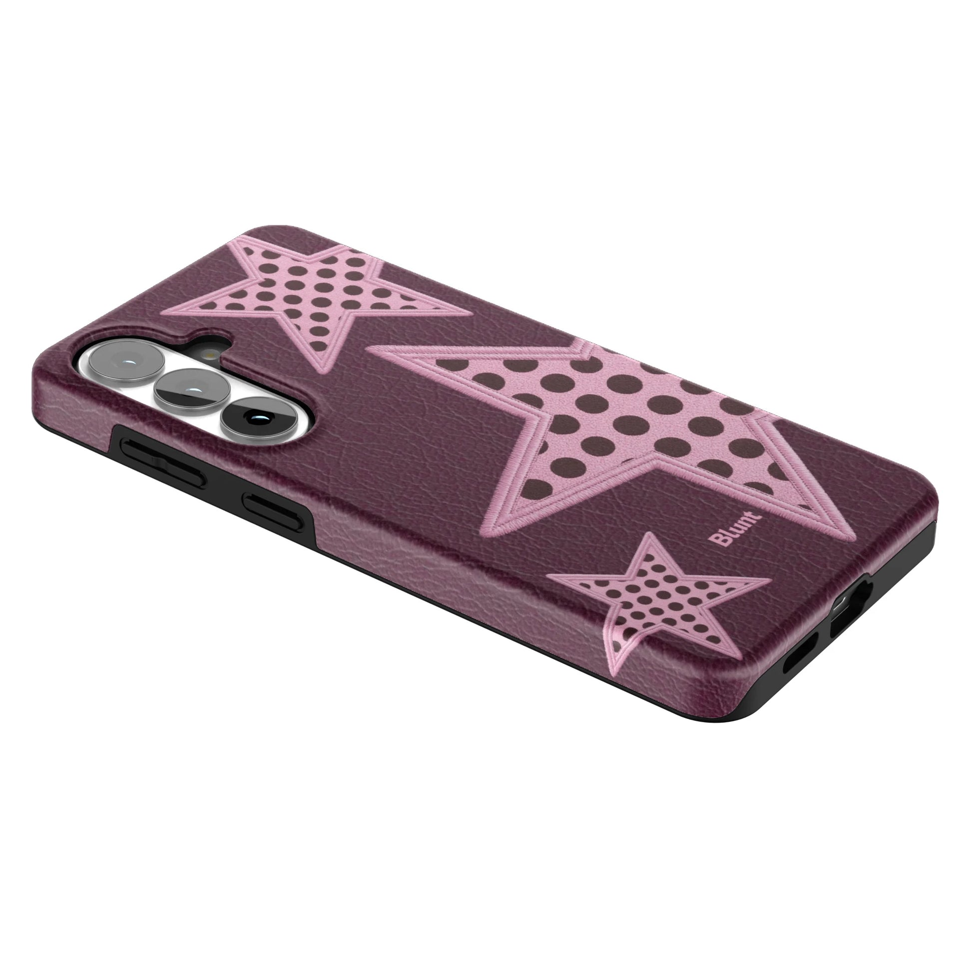 Plum-Polka-Star-samsung-case-Galaxy S26 Plus-2