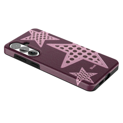 Plum-Polka-Star-samsung-case-Galaxy S26 Plus-2