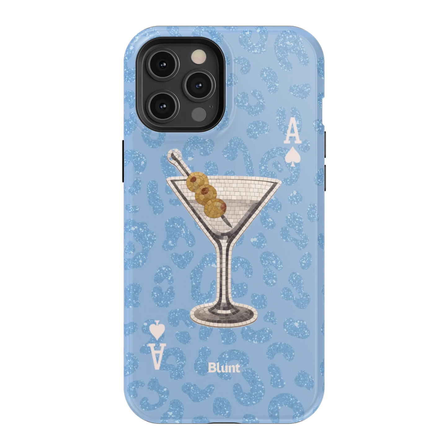 Blue Dirty Martini iPhone Case