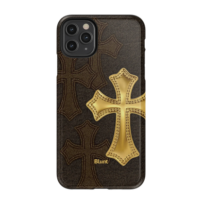 Gold Cross iPhone Case