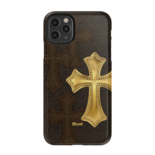 Gold Cross iPhone Case