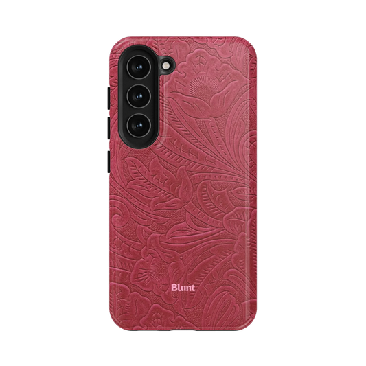 Mauve Leather Samsung Case
