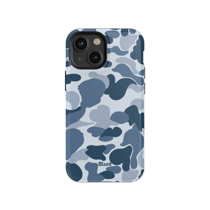 Bluish Camo iPhone Case