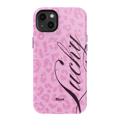 Pink Cheetah Lucky iPhone Case